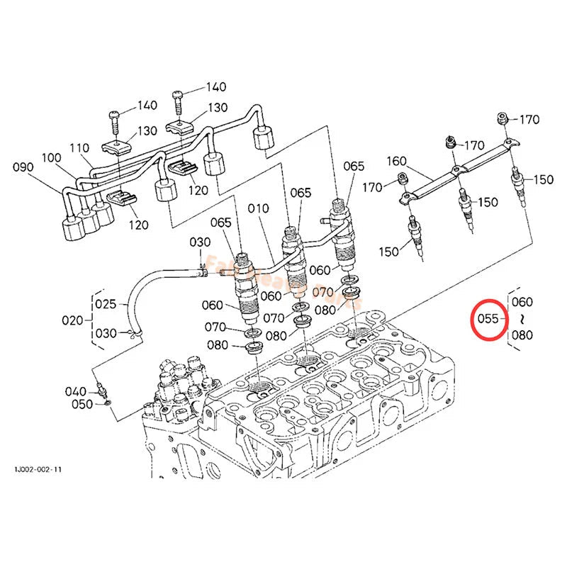 2 PCS Fuel Injector Assembly 16871 - 53904 for Kubota Engine Z482 Z602 Tractor BX1860 BX1870 BX2360 BX23S BX25 Final clearance - Fab Heavy Parts