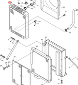 Hydraulic Radiator 13B81000A 202-00094A for Doosan Excavator S210W-V S170W-V S180W-V S225NLC-V