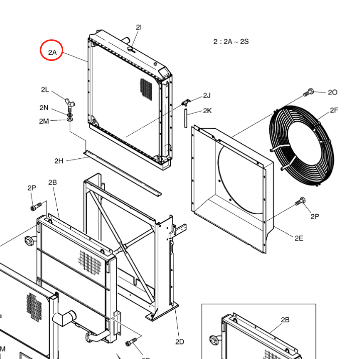 Hydraulic Radiator 13F91000 for Doosan Excavator S340LC-V