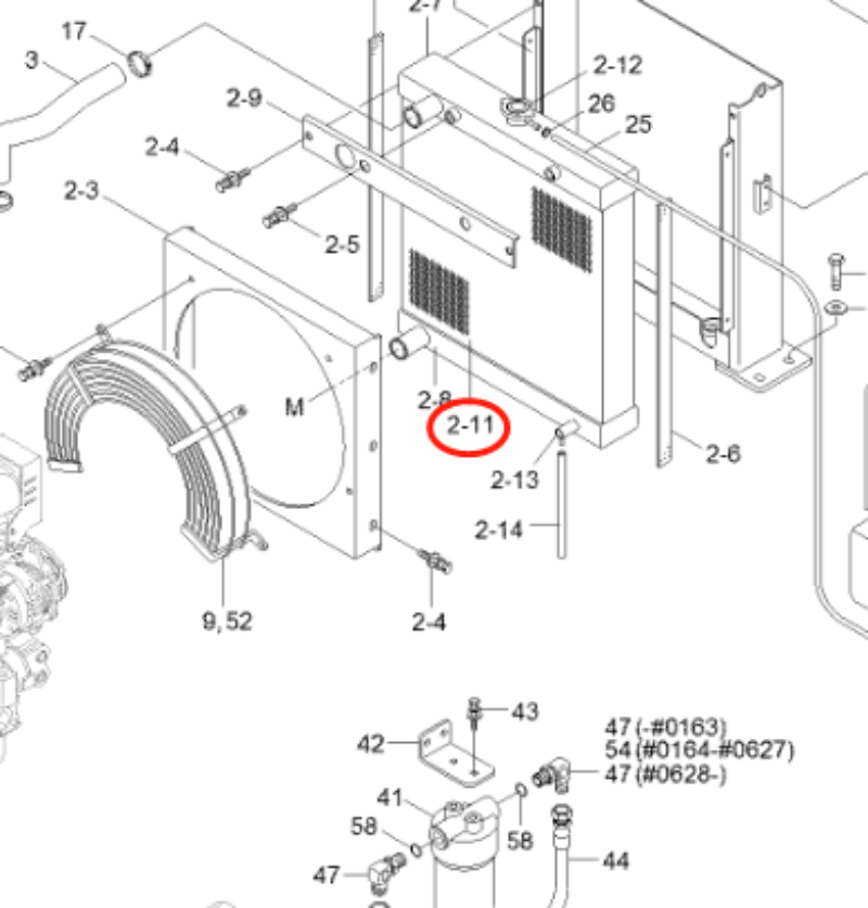 Hydraulic Radiator 11S7-30090 for Hyundai Excavator HSL850-7A
