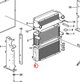 Hydraulische radiateurkern 17248047 voor Volvo graafmachine EC210C