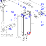 Radiatore idraulico 154-03-75911 Adatto per bulldozer Komatsu D85PX-15E0