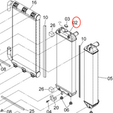 Radiatore idraulico XB00001928 per escavatore Hitachi ZAX200-5G