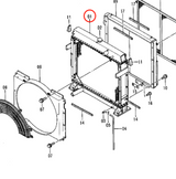 Hydraulikkühler 4350764 für Hitachi-Bagger EX550-5 EX600-5