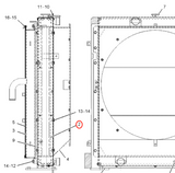 Hydraulic Radiator 1470448 147-0448 Fits for Caterpillar CAT Excavator E330B