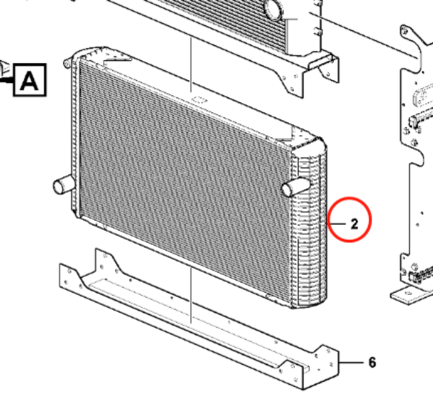 Hydraulic Radiator VOE15147470 for Volvo Loader L220G L250G L150G L180G L150H L180H