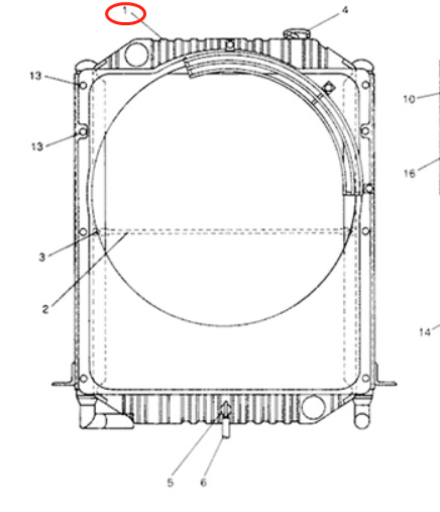 Kobelco Excavator SK100-3:n hydraulijäähdyttimen ydinkokoonpanoon 2452U413S1