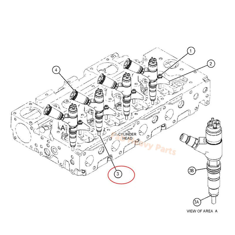 23V Fuel Injector Group 449 - 3315 4493315 Fits for Caterpillar CAT M315D2 M317D2 Excavator C4.4 Engine - Fab Heavy Parts