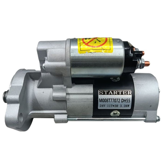 24V 11T Starter Motor 714/34500 for JCB Excavator JS70 JZ70 - Fab Heavy Parts