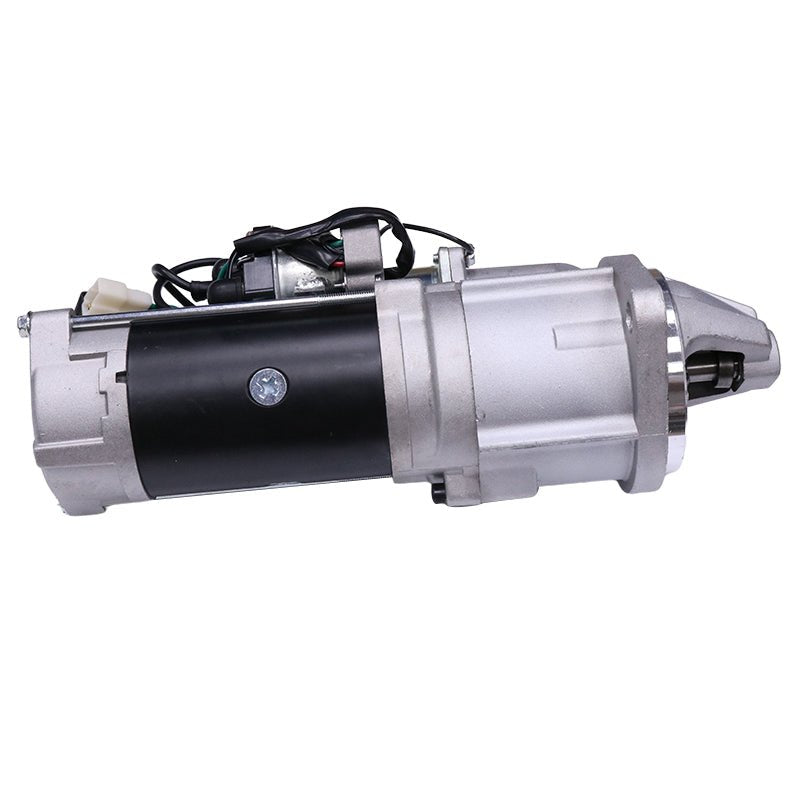 24V 9T Starter Motor Fits for Komatsu 4D95 Isuzu 4BD1 4BD1T Engine New Holland E115SR E135SR E130 E200SR Kobelco SK200SR SK135SR Fits for John Deere 135C RTS Excavator - Fab Heavy Parts