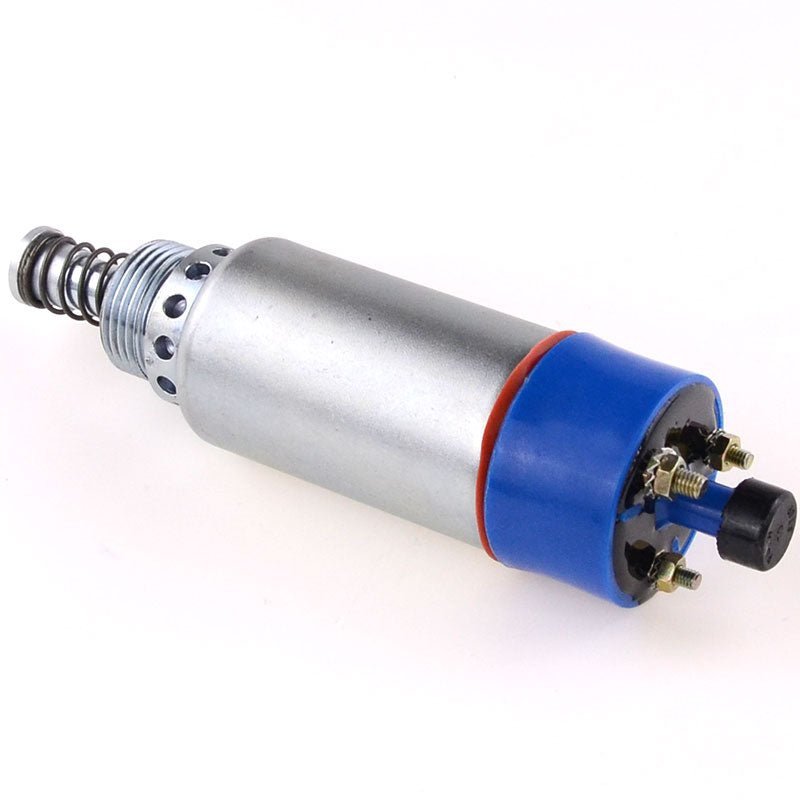 24V Fuel Shutdown Solenoid 8C - 3663 8C3663 155 - 4652 1554652 Fits for Caterpillar 325 214B 613C 950G - Fab Heavy Parts