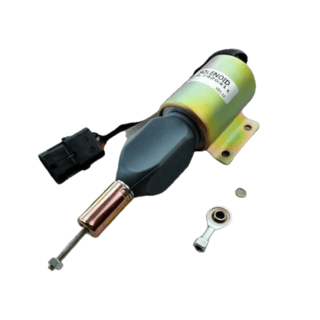 24V Fuel Shutoff Solenoid Valve RE516083 RE502474 for John Deere Excavator 120 160LC 230LC 230LCR 270LC - Fab Heavy Parts