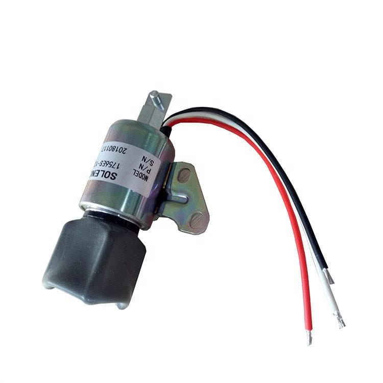 24V Shut Sown Solenoid 16851 - 57724, 1756ES - 24SULB1S5 for Kubota Engine Z482 D722 D902 - Fab Heavy Parts