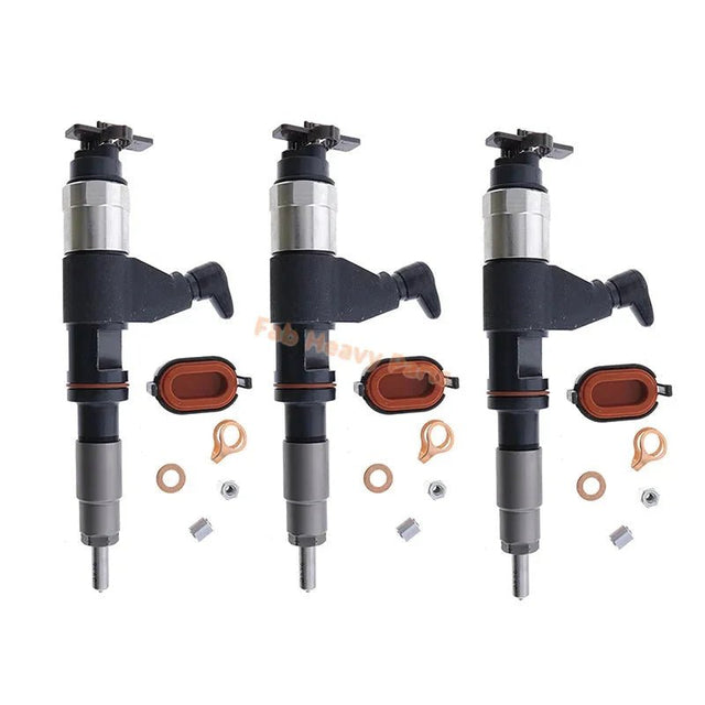 3 PCS Common Rail Injector for Denso 095000 - 6310 Fits for John Deere RE546784 RE531209 RE530362 - Fab Heavy Parts