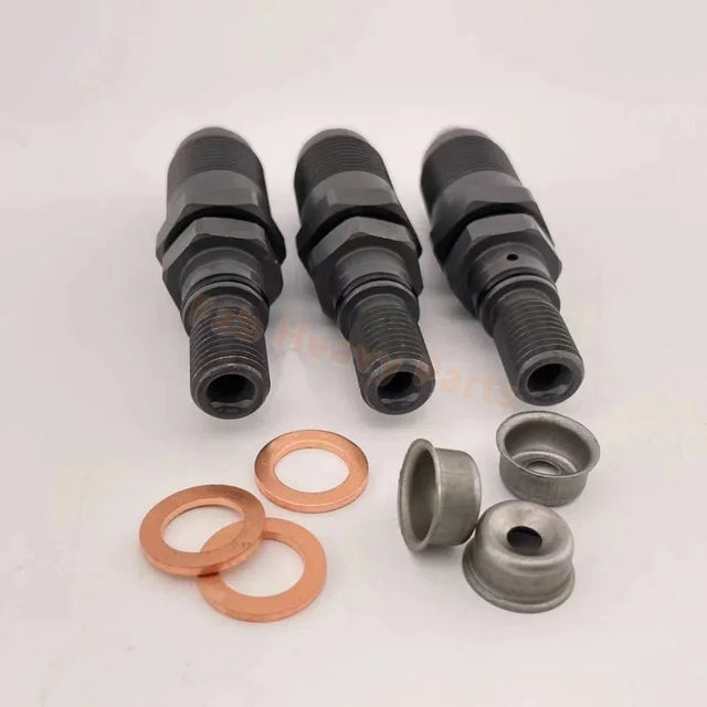3 PCS Fuel Injector 719255-53100 for Yanmar 3TN66L-UWD 3TNE74-MG 3TNE74-USR 3TNA72-USR Engine - Fab Heavy Parts