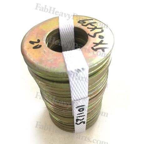 30*65*5 mm Steel Large Bucket Shim Washer Kit for Excavator Loader Digger - Pack of 10 - Fab Heavy Parts