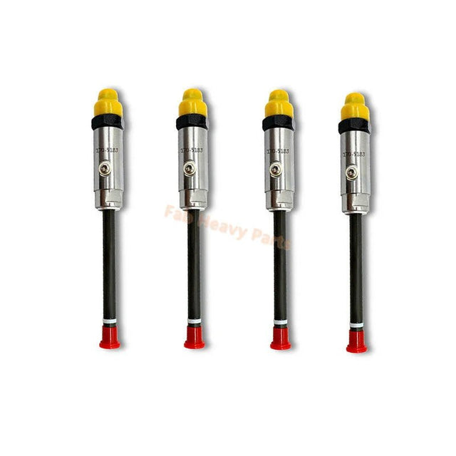 4 PCS Fuel Injector 170 - 5183 1705183 0R - 4336 0R4336 Fits for Caterpillar CAT Engine 3304 3304B 3306 - Fab Heavy Parts