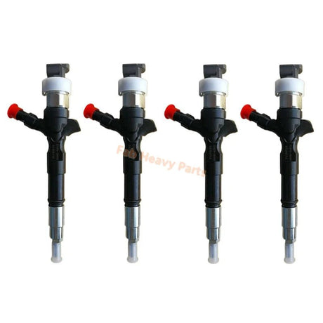 4 PCS Fuel Injector 23670 - 39096 095000 - 5660 for Toyota Engine 2KD 2KD - FTV - Fab Heavy Parts