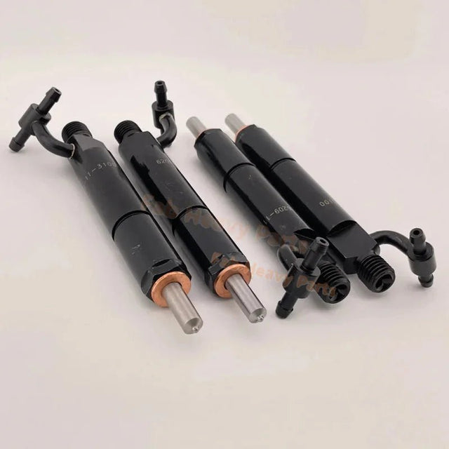 4 PCS Fuel Injector 6202-13-3110 for Komatsu 4D95 WA50-1 PC70-7E PC75UU-2E BR300J-1 BR200S-1 - Fab Heavy Parts