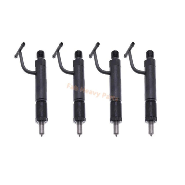 4 PCS Fuel Injector AT212037 729902-53200 for Yanmar Engine 4TNE98 4TNE98-SA John Deere Loader 304H - Fab Heavy Parts