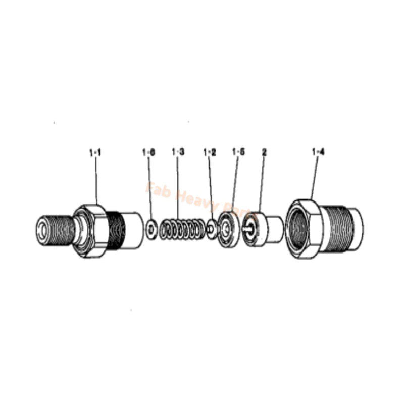 4 PCS Fuel Injector MD075449 for Mitsubishi Engine 4D65 - Fab Heavy Parts