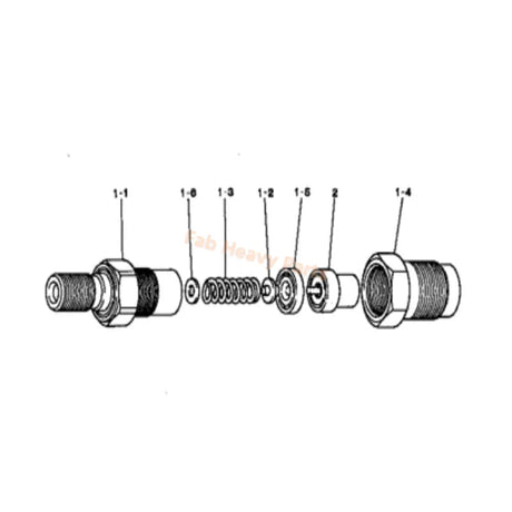 4 PCS Fuel Injector MD075449 for Mitsubishi Engine 4D65 - Fab Heavy Parts