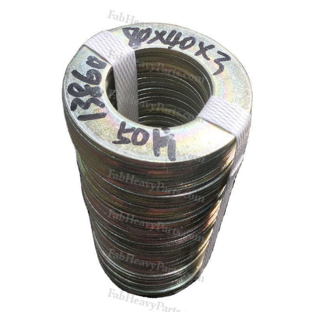 40*80*3 mm Steel Large Bucket Shim Washer Kit for Excavator Loader Digger - Pack of 10 - Fab Heavy Parts