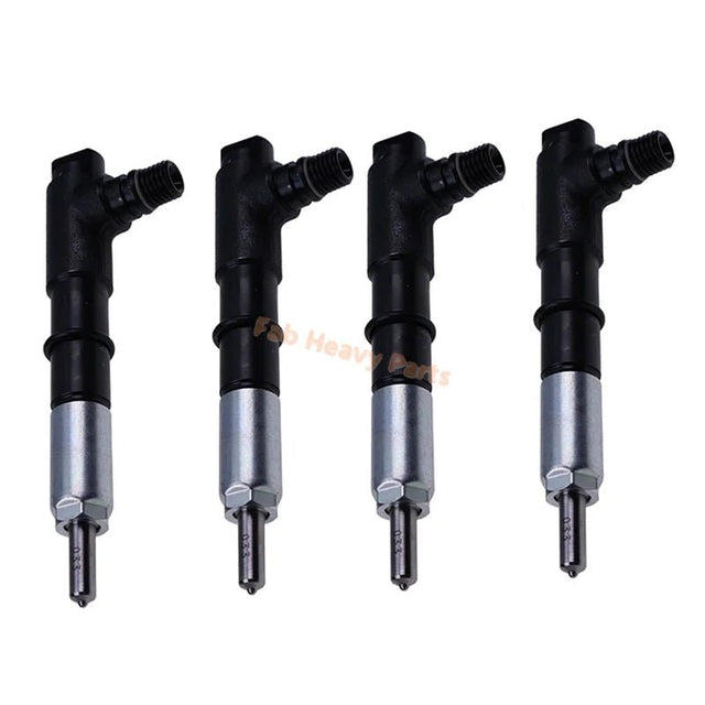 4PCS Fuel Injector 1J550 - 53000 1J550 - 53001 for Kubota Engine V3800 V3800 - DI - T - Fab Heavy Parts