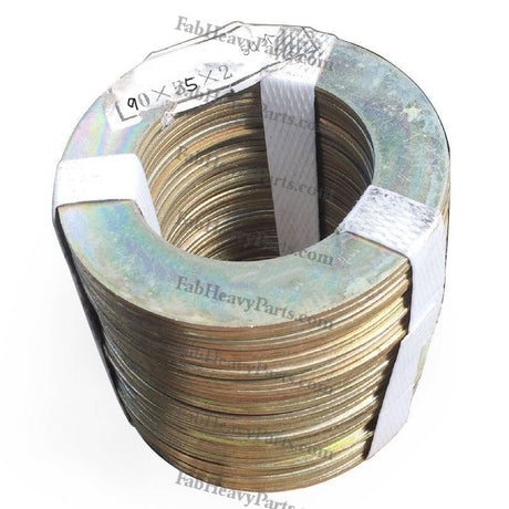 55*90*2mm Steel Large Bucket Shim Washer Spacer Kit for Excavator Loader Digger - Pack of 10 - Fab Heavy Parts