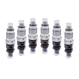 6 PCS Fuel Injector 093500 - 3400 23600 - 64050 for Toyota Engine 1HZ 2C Land Cruiser 4.2L - Fab Heavy Parts