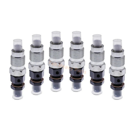 6 PCS Fuel Injector 093500 - 3400 23600 - 64050 for Toyota Engine 1HZ 2C Land Cruiser 4.2L - Fab Heavy Parts