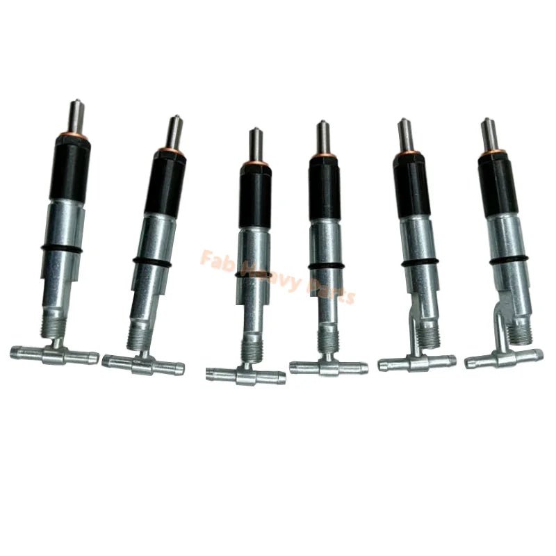 6 PCS Fuel Injector 128 - 3293 1283293 Fits for Caterpillar CAT Engine 3046 Excavator 315 315B Tractor D5G Loader 939C - Fab Heavy Parts
