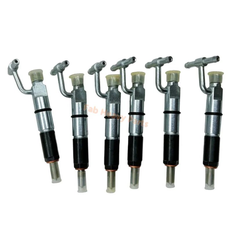 6 PCS Fuel Injector 128 - 3293 1283293 Fits for Caterpillar CAT Engine 3046 Excavator 315 315B Tractor D5G Loader 939C - Fab Heavy Parts