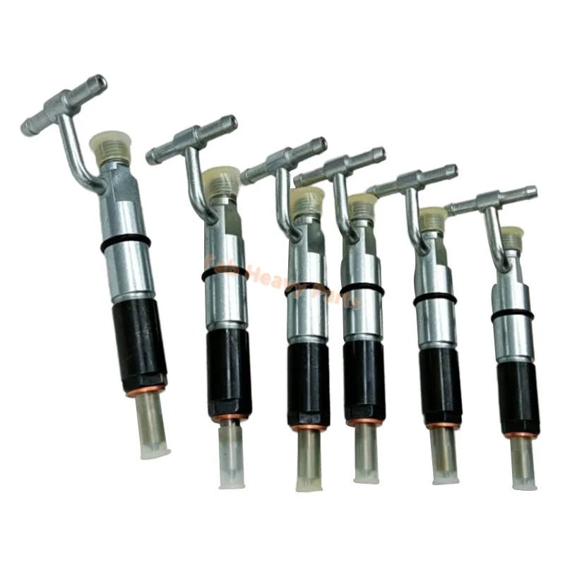 6 PCS Fuel Injector 128 - 3293 1283293 Fits for Caterpillar CAT Engine 3046 Excavator 315 315B Tractor D5G Loader 939C - Fab Heavy Parts