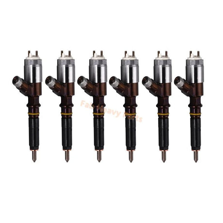 6 PCS Fuel Injector 276 - 8290 2768290 293 - 9590 2939590 Fits for Caterpillar CAT Engine C6.6 Loader 938H 963D - Fab Heavy Parts