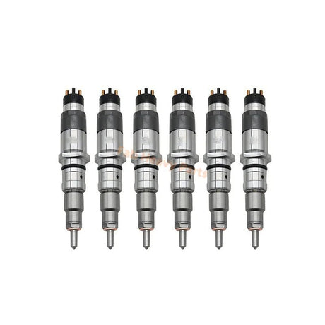 6 PCS Fuel Injector 2854608 0445120057 for Case New Holland IVECO Engine F4HE9687 - Fab Heavy Parts