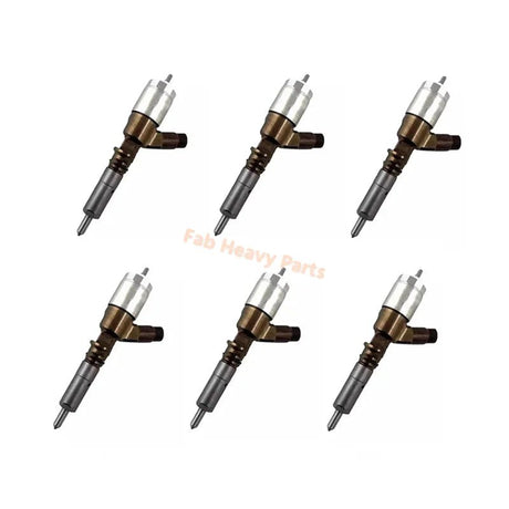 6 PCS Fuel Injector 320-0688 10R7939 for Caterpillar CAT Engine C6.6 - Fab Heavy Parts