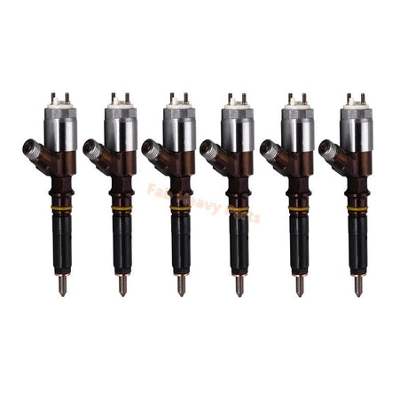 6 PCS Fuel Injector 320-0690 for Caterpillar CAT Engine C6.6 Loader 924H 928H 930H 938H 924HZ - Fab Heavy Parts