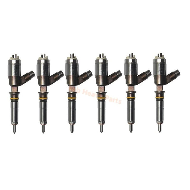 6 PCS Fuel Injector 321 - 0955 3210955 282 - 0455 2820455 10R - 7669 10R7669 Fits for Caterpillar CAT Engine C6.6 - Fab Heavy Parts