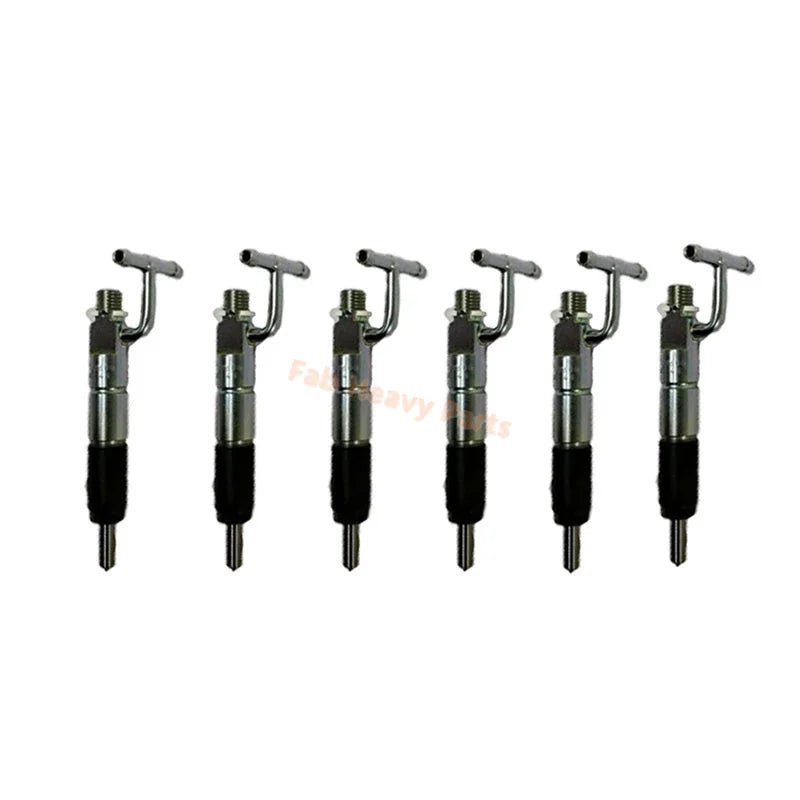 6 PCS Fuel Injector 6209-11-3100 6209113100 for Komatsu Engine 6D95 Excavator PC200 PC210 PC220 PC250 - Fab Heavy Parts