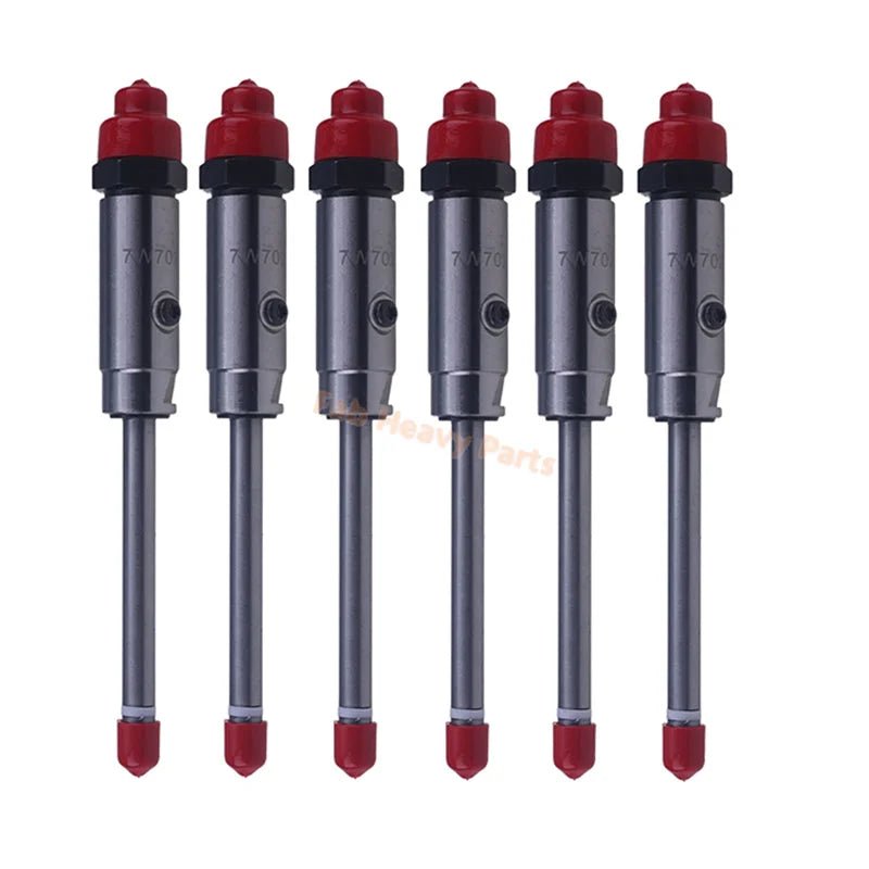 6 PCS Fuel Injector 7W - 7026 7W7026 0R - 3423 0R3423 Fits for Caterpillar CAT Engine 3406B 3412 Tractor D9R D9 GC - Fab Heavy Parts