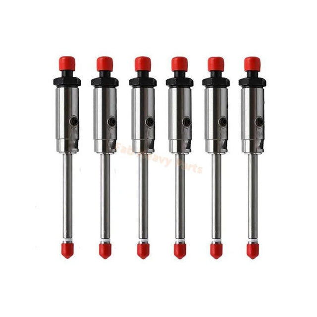 6 PCS Fuel Injector 7W - 7038 7W7038 0R - 4124 0R4124 Fits for Caterpillar CAT Engine 3306 3306B Tractor D6H D6D D6R - Fab Heavy Parts