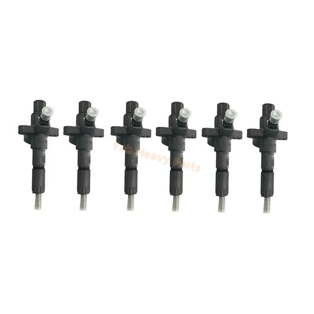 6 PCS Fuel Injector 8 - 97030285 - 1 1 - 05100437 - 1 8970302851 1051004371 for Isuzu Engine 4BD1 4BG1 6BG1 6BD1 - Fab Heavy Parts