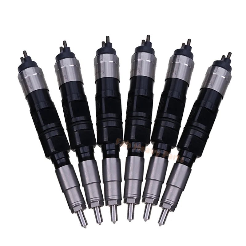 6 PCS Fuel Injector RE520333 RE520240 Fits for John Deere Engine 6.8L 6068 Tractor 6520 6620 7220 7320 7420 7520 - Fab Heavy Parts