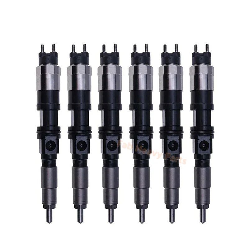 6 PCS Fuel Injector RE520333 RE520240 Fits for John Deere Engine 6.8L 6068 Tractor 6520 6620 7220 7320 7420 7520 - Fab Heavy Parts