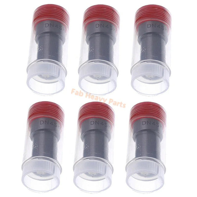 6PCS Fuel Injector Nozzle DN4SK1 124770-53000 for Yanmar Engine 1GM 2GM 3GM 3GMD - Fab Heavy Parts