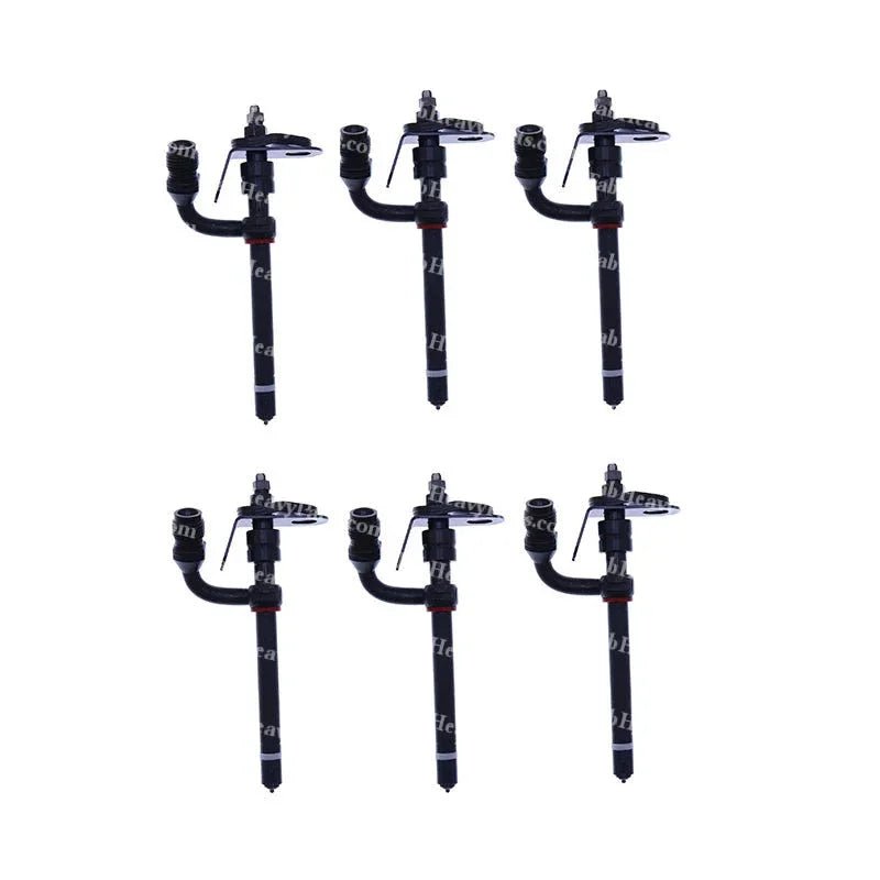 6PCS Fuel Injector RE48786 Fits for John Deere 350 330B 5303 6110 5220 1450 1550 4045 1450 - Fab Heavy Parts