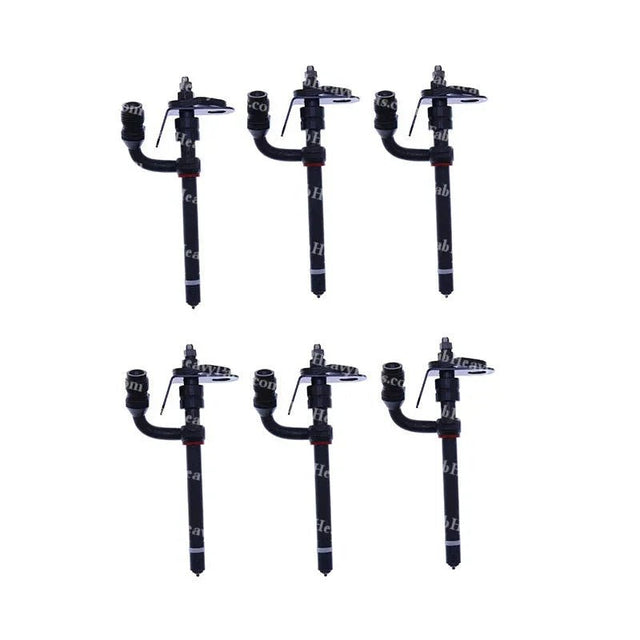 6PCS Fuel Injector RE48786 Fits for John Deere 350 330B 5303 6110 5220 1450 1550 4045 1450 - Fab Heavy Parts