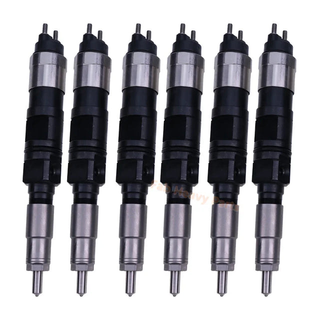 6 PCS Fuel Injector RE520333 RE520240 Fits for John Deere Engine 6.8L 6068 Tractor 6520 6620 7220 7320 7420 7520