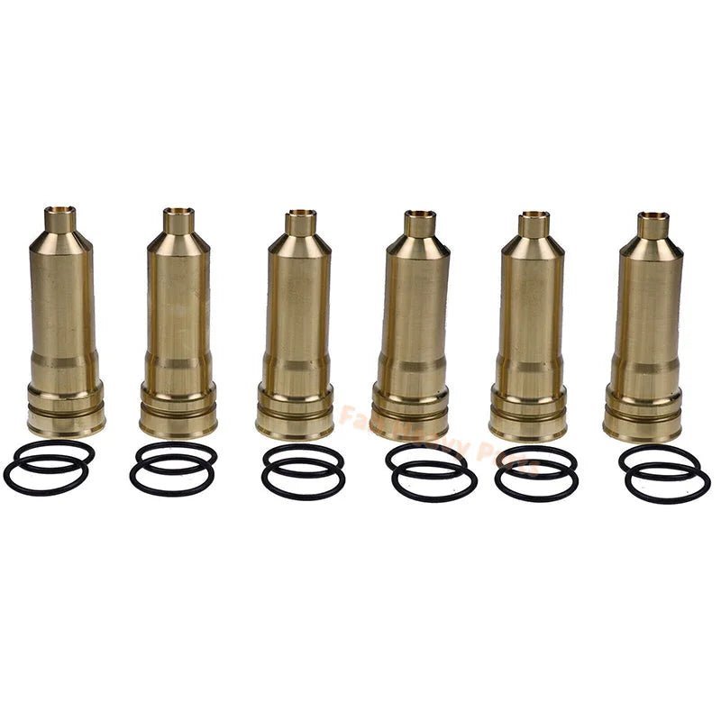 6PCS Injector Sleeve 8 - 97606661 - 0 for Isuzu Engine 6HK1 Hitachi Excavator ZX200 - 3 - Fab Heavy Parts